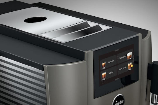 Jura S8 Автоматична Еспресо Кафемашина 1450W Налягане 15bar с Мелачка Тъмен Инокс 1314400