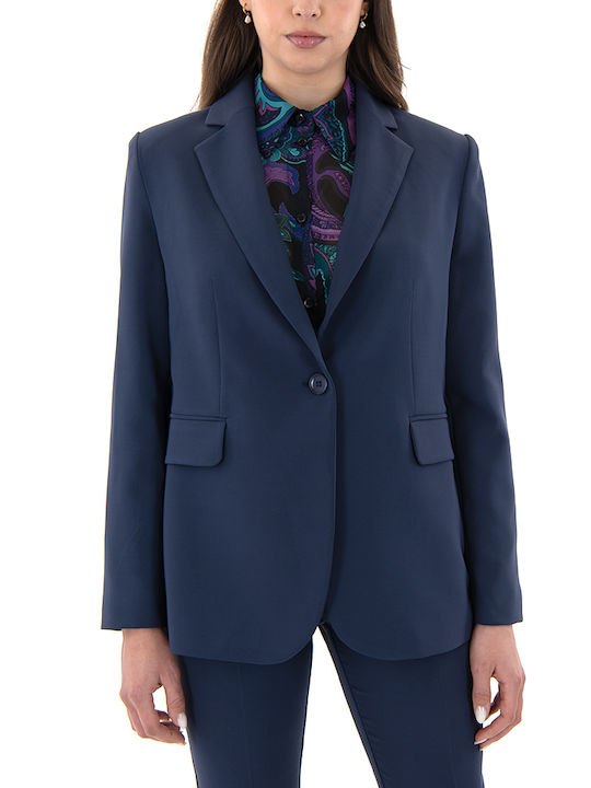 MY T Women's Blazer Blue (Navy Blue)