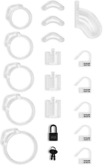 Κλουβί Πέους Λουκέτο Lockdown Chastity Cage Clear Small