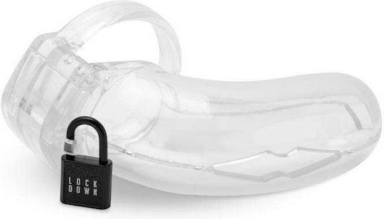 Κλουβί Πέους Λουκέτο Lockdown Chastity Cage Clear Large