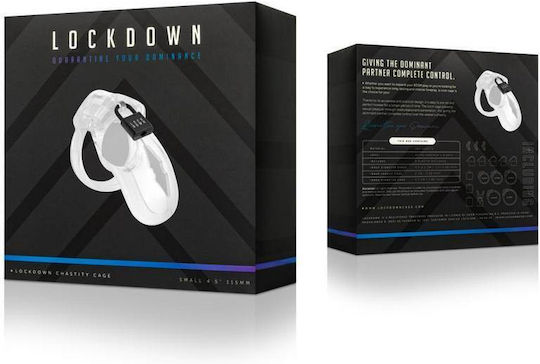 Κλουβί Πέους Λουκέτο Lockdown Chastity Cage Clear Small