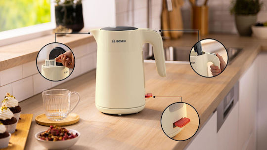 Bosch Електрически Кана 1.7л 2400W Бежова