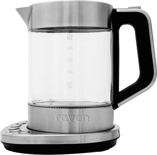 Raven Raven Fierbător 1.5lt 2200W Argintiu