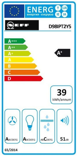 Neff Απορροφητήρας Καμινάδα 90cm Μαύρος