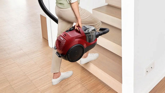 Bosch BGC21X350 Прахосмукачка 750W С контейнер 2лт Червен