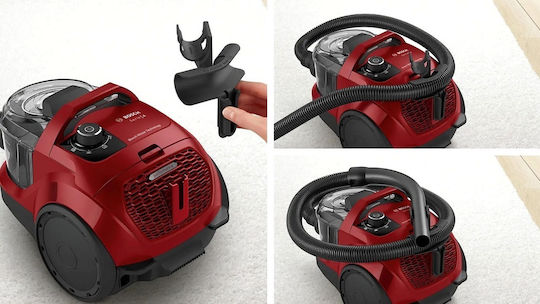 Bosch BGC21X350 Прахосмукачка 750W С контейнер 2лт Червен