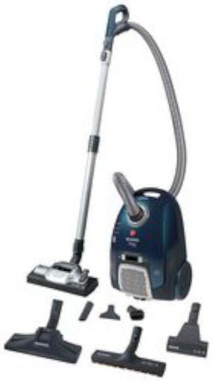 Hoover Telios Extra TX60PET 011 Прахосмукачка 450W С торба 3.5лт Син