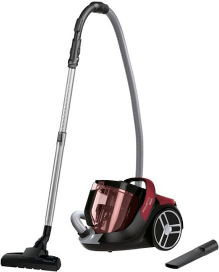 Rowenta Silence Force Cyclonic Ηλεκτρική Σκούπα 550W με Κάδο 2.5lt Μπορντό