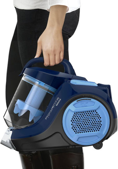 Rowenta RO2981 Ηλεκτρική Σκούπα 750W με Κάδο 1.5lt Μπλε