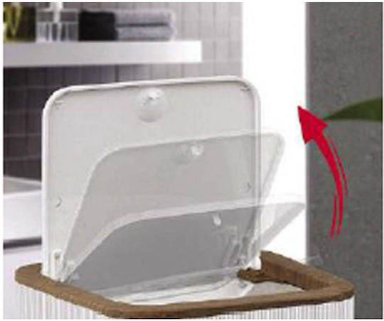 Ankor 830015 Plastic Bathroom Basket 5lt White