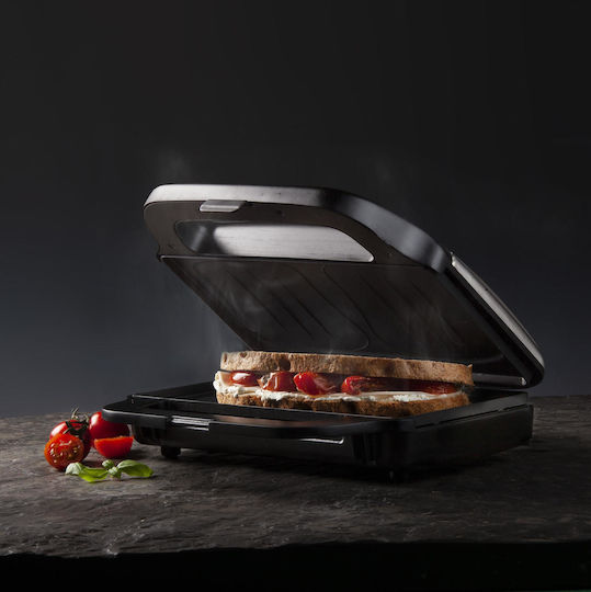 Domo Sandwich Maker for for 1 Sandwich Sandwiches 900W Gray