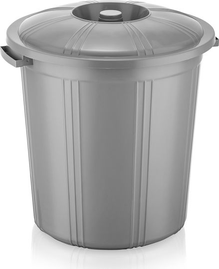 Viosarp Coș de Gunoi Plastic Gri 70lt 1buc