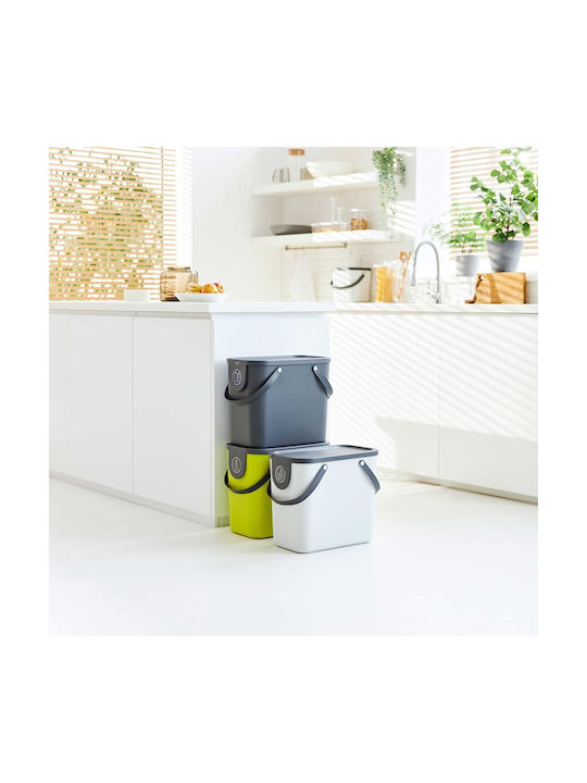 Rotho Babydesign Albula Κάδος Απορριμμάτων Πλαστικός Πράσινος 25lt