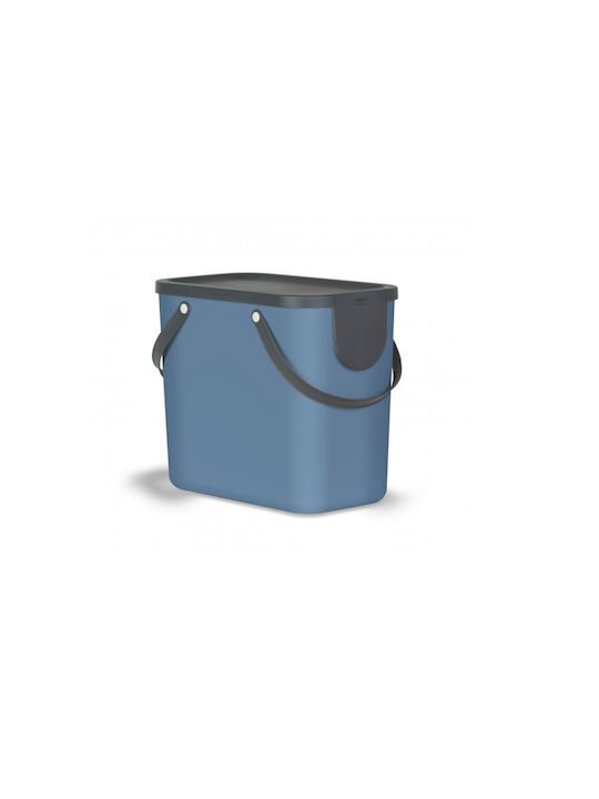 Rotho Babydesign Albula Waste Bin Recycling Plastic Blue 25lt 1pcs