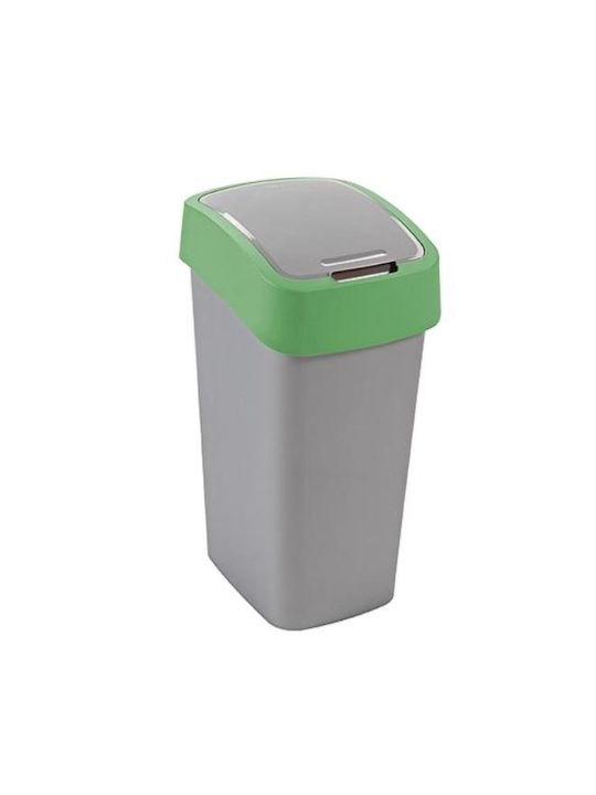Curver Pacific Flip Waste Bin Plastic Green 10L