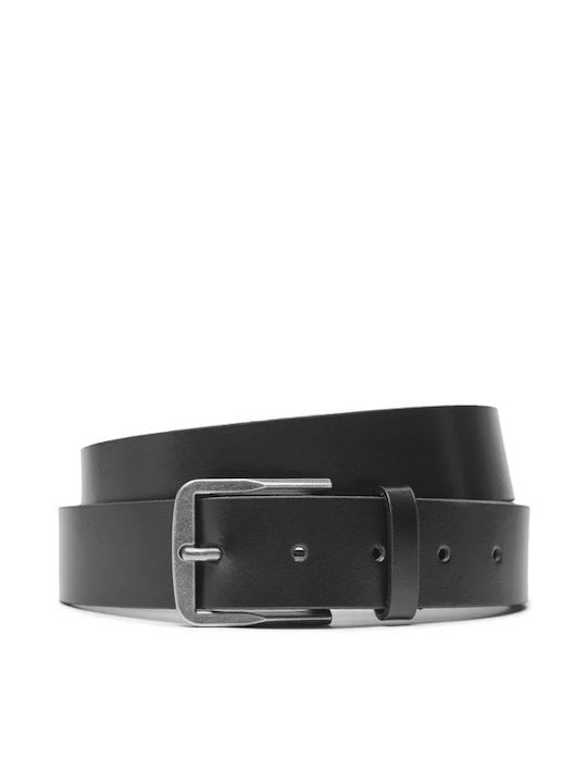 Herren Gürtel Leder Schwarz