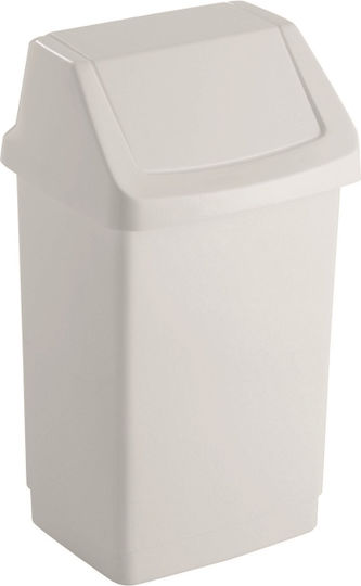Curver Click-It Waste Bin Plastic White 25L