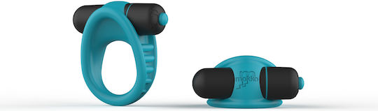 Mokko Toys Vibration Ring Schwanz Silikon Blau