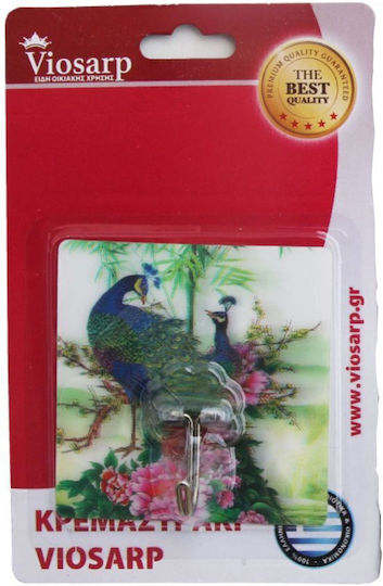 Viosarp Cârlig De Baie Simplu Cu Autocolant Multicolor Viosarp Cârlig De Baie Simplu Cu Autocolant Multicolor