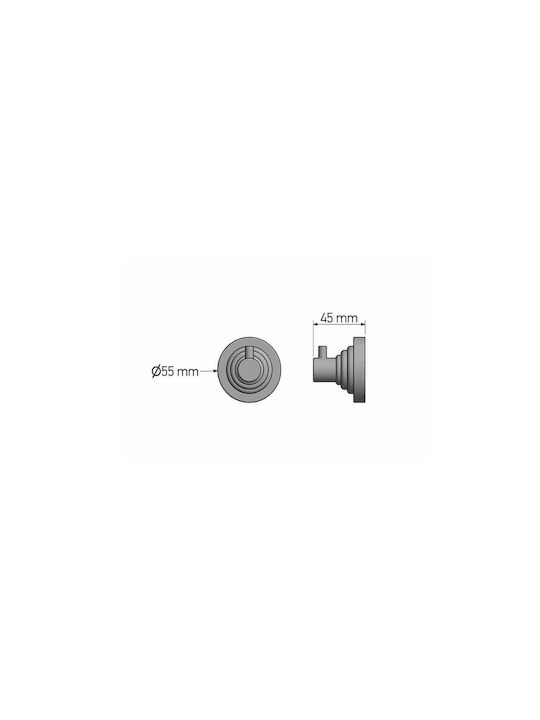 Sanco Vintage Single Wall-Mounted Bathroom Hook Bronze 120528-M25