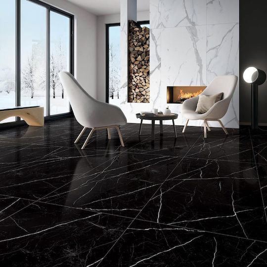 Panthermica Fliese Boden / Wand Innenbereich 160x80cm Schwarz