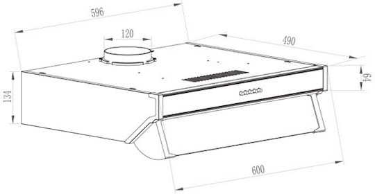 Gruppe Semplice 600 Freestanding Vent Hood 60cm White