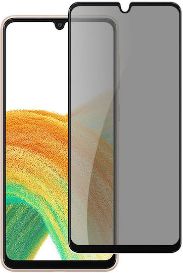 Lemontti Folie Glass Privacy Full Fit Samsung Galaxy A25 5g Black