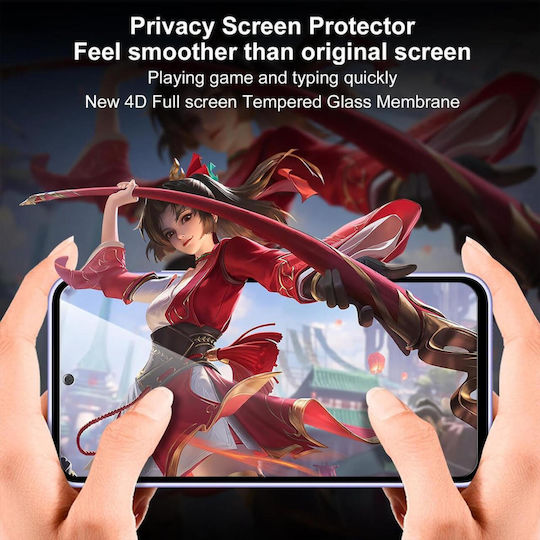 Lemontti Фолио Стъкло Privacy Full Fit Samsung Galaxy A54 5g Черен