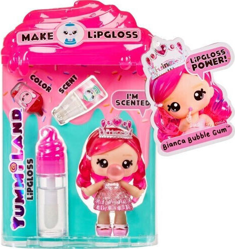 MGA Entertainment Миниатюрна играчка Yummiland Lipgloss Бианка Дъвка за 3+ Години