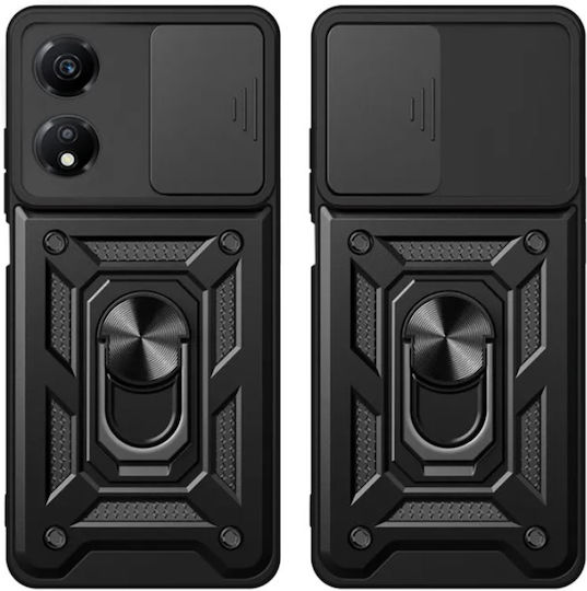 Techsuit Camshield Back Cover Πλαστικό / Σιλικόνης Μαύρο (Honor X7b - Honor)