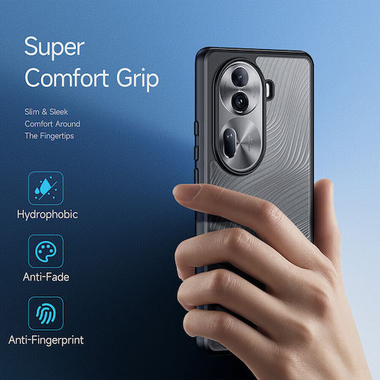 Dux Ducis Umschlag Rückseite Schwarz (Oppo Reno11 Pro - Dux Ducis Aimo Serie - Schwarz)