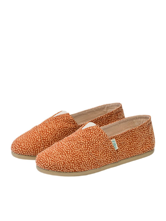 Damen Espadrilles in Orange Farbe