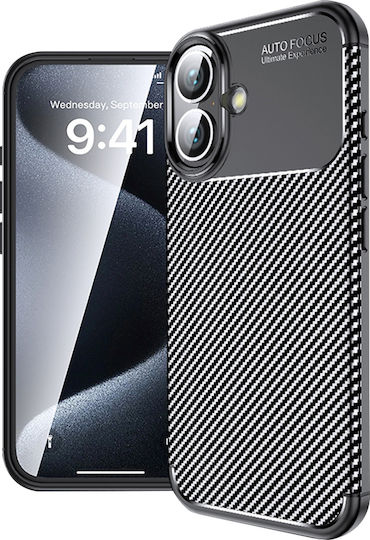 Techsuit Back Cover Black (iPhone 16)