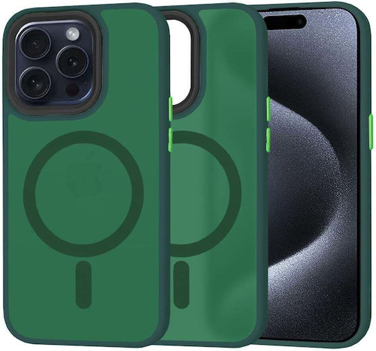 Techsuit Back Cover Plastic / Silicone Green (iPhone 15 Pro)