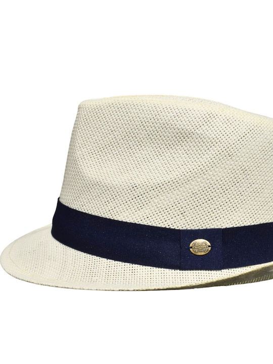 Herren-Hut Trilby Weiß