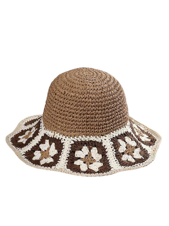 Knitted Women's Hat Brown