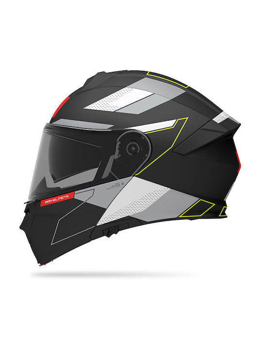 MT Genesis Talo B2 Black/Grey Matt Motorcycle Helmet Flip-Up ECE 22.06 / DOT 1650gr with Sunvisor