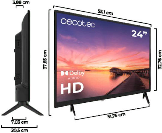 Cecotec Τηλεόραση 24" Full HD LED Zero Series (2023) 02610