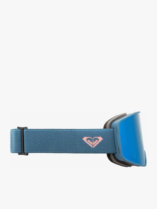 Roxy Storm Ski- & Snowboardbrille Erwachsene Silber mit Linse Getönt in Rosa Farbe