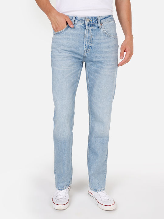 Pantalon De Blugi Pentru Bărbați Cu Fit Regular Straight Albastru
