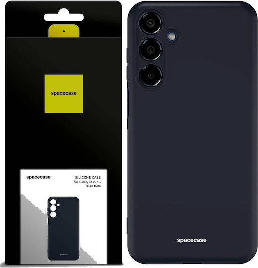 Spacecase Silicone Задна корица Силикон Черен (Samsung Galaxy M35)