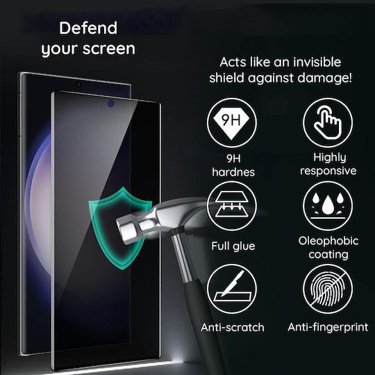 Lito Privatsphäre Gehärtetes Glas Schwarz (iPhone 15 Plus / 16 Plus)