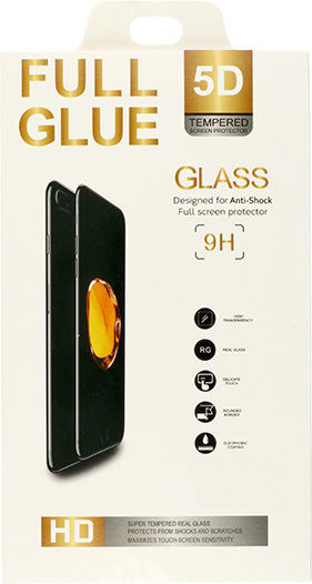 5D Full Glue Full Face Tempered Glass Μαύρο (iPhone 12 mini)