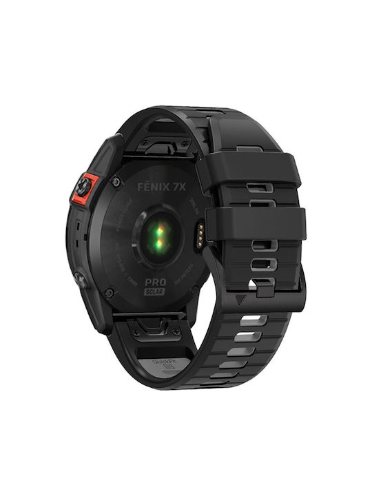 Tech-Protect ICONBAND PRO Curea Silicon Negru/gri (Garmin Fenix 3/ 5X/ 3HR/ 5X Plus/ 6X/ 6X Pro /7X)