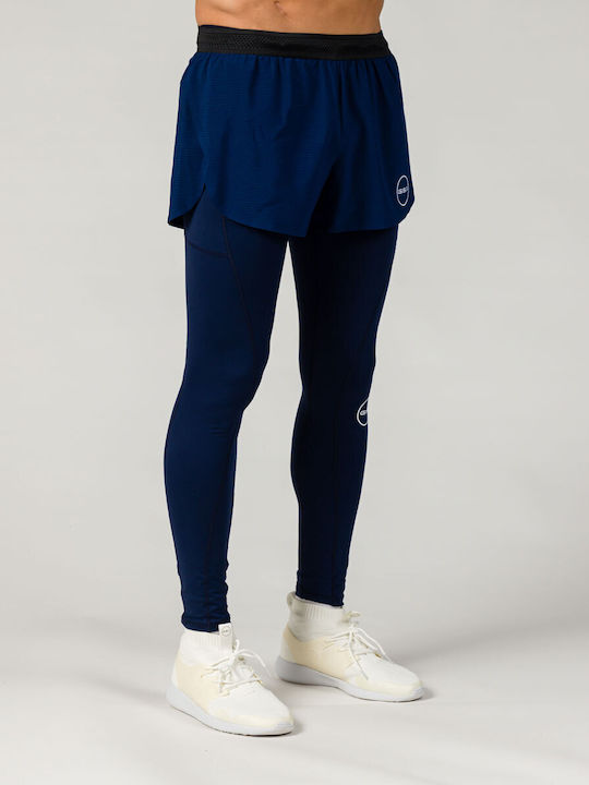 GSA Men's Sports Long Leggings Blue