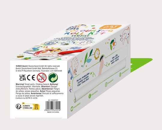 Drawing Kit Connect Dots 2 M Includes 4 Wax Colored Pencils Vehicles Haku Yoka