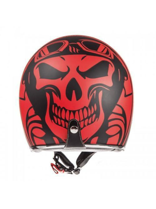 MT Le Mans 2 SV Divenire Matt Black Red Motorradhelm Jet ECE 22.05 1100gr mit Sonnenblende