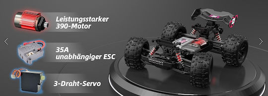 Smrc S910 High Speed Τηλεκατευθυνόμενο Αυτοκίνητο 4WD Μαύρο