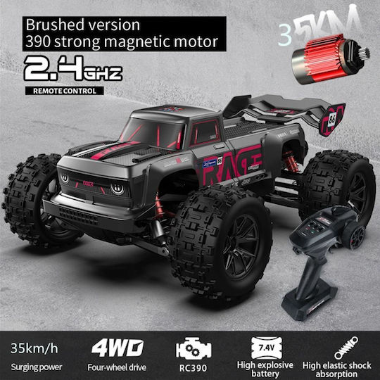 Smrc S910 High Speed Τηλεκατευθυνόμενο Αυτοκίνητο 4WD Μαύρο