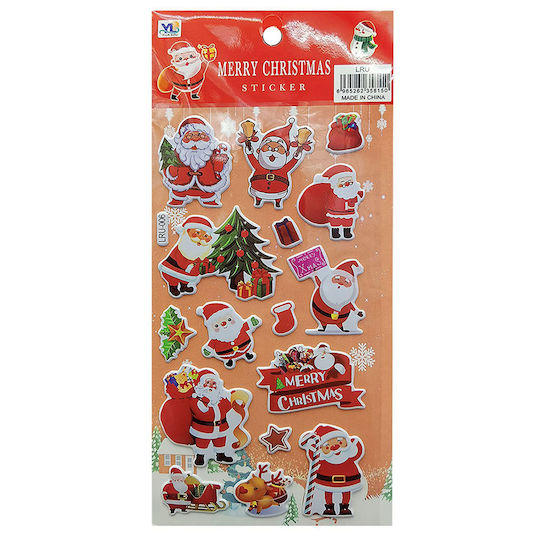XMASfest Χριστουγεννιάτικα Αυτοκόλλητα 10x22εκ. (Διάφορα Σχέδια/Χρώματα)